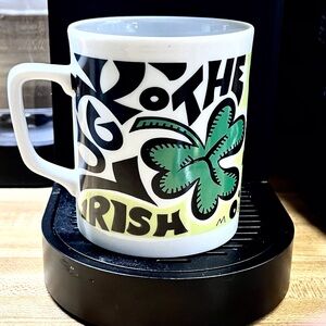 Vintage Shamrock Coffee Mug Luck o' the Irish